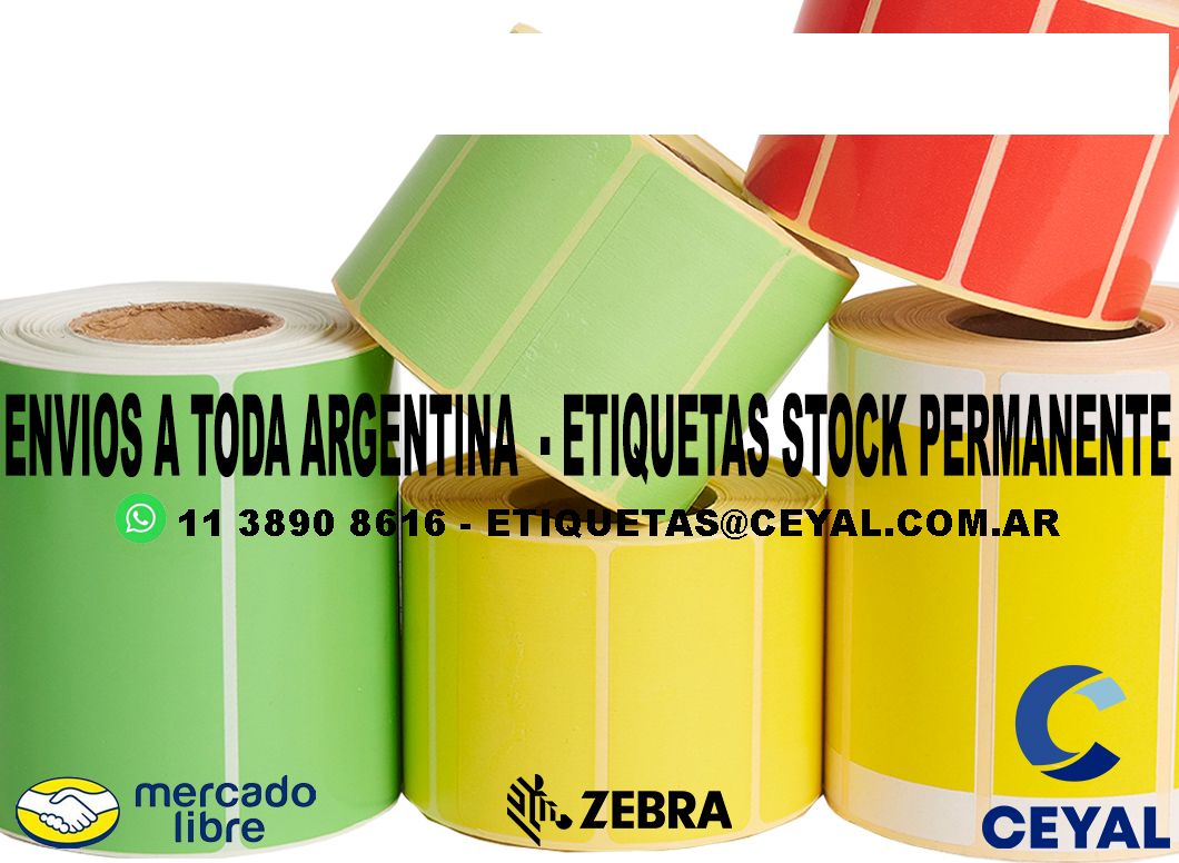 ZEBRA ZD 220 ETIQUETAS IMPRESAS  57 x 67