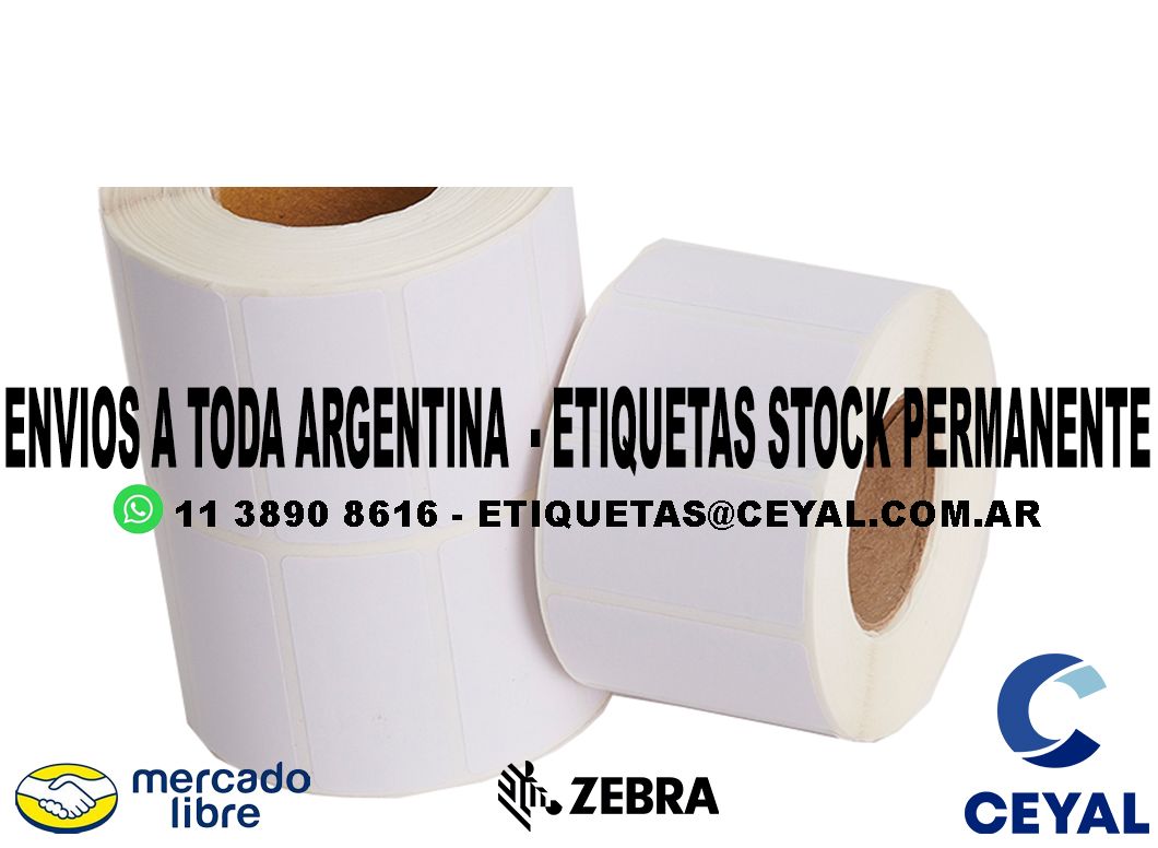 100 CAJAS DE ETIQUETAS 53 x 36 X ILUSTRACION 1000 UNIDADES