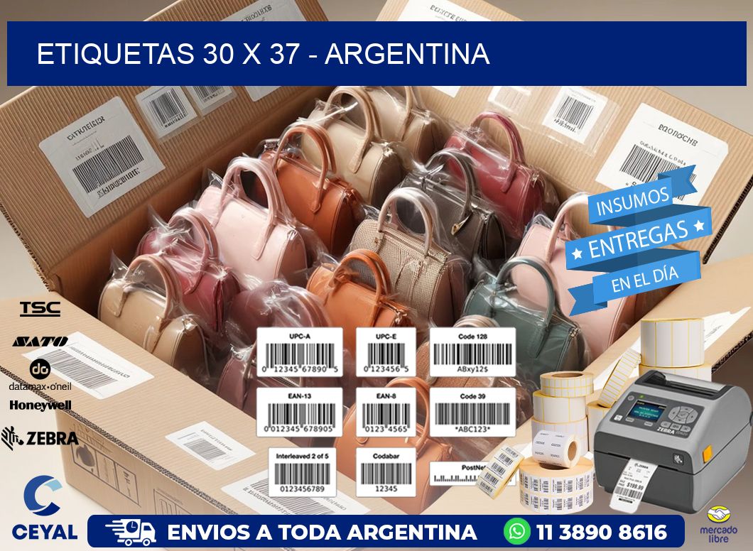 ETIQUETAS 30 x 37 - ARGENTINA