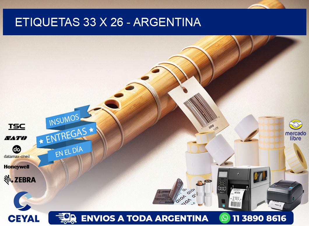 ETIQUETAS 33 x 26 - ARGENTINA