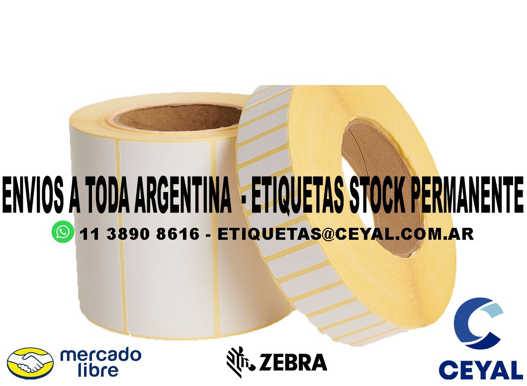 ETIQUETAS 46 x 81 - ARGENTINA ENVIOS VIA CARGO