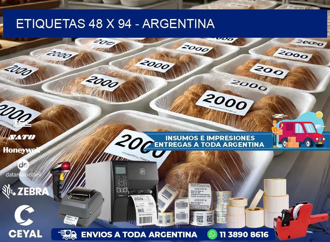 ETIQUETAS 48 x 94 - ARGENTINA