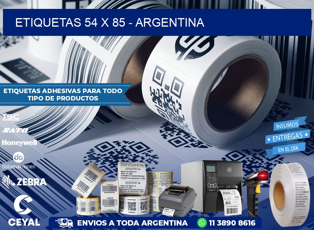 ETIQUETAS 54 x 85 – ARGENTINA