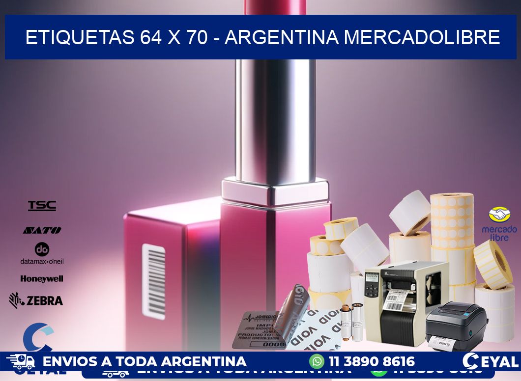 ETIQUETAS 64 x 70 – ARGENTINA MERCADOLIBRE