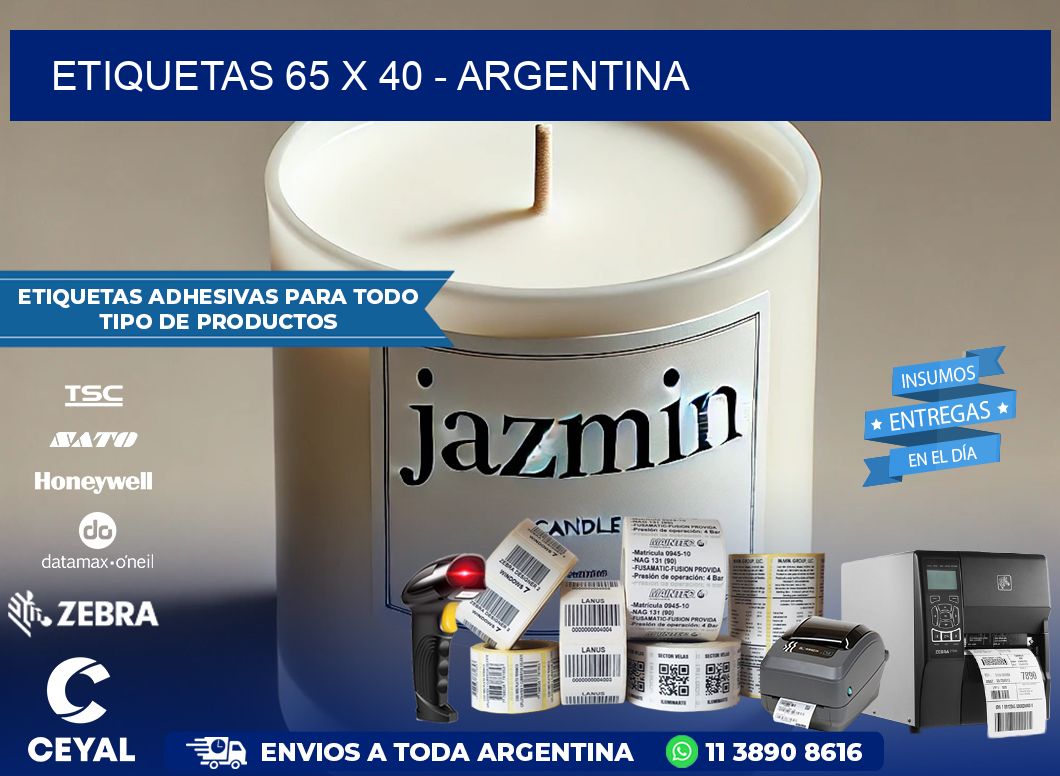 ETIQUETAS 65 x 40 – ARGENTINA