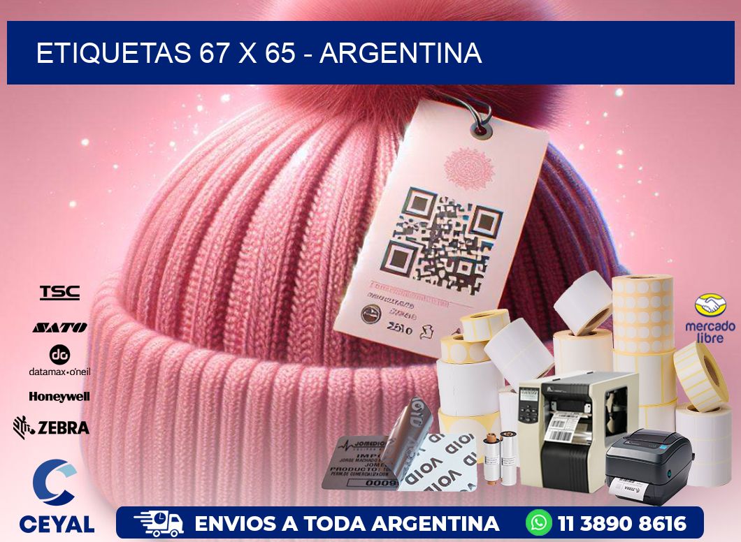 ETIQUETAS 67 x 65 - ARGENTINA