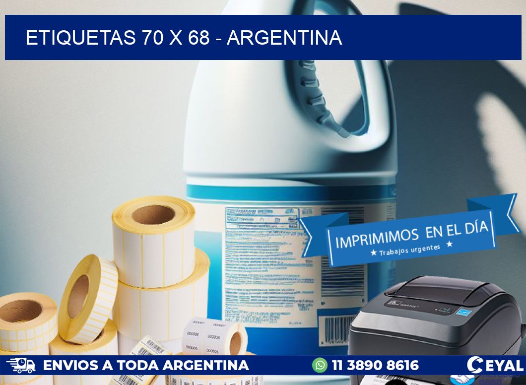 ETIQUETAS 70 x 68 - ARGENTINA