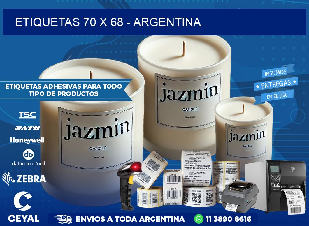 ETIQUETAS 70 x 68 – ARGENTINA