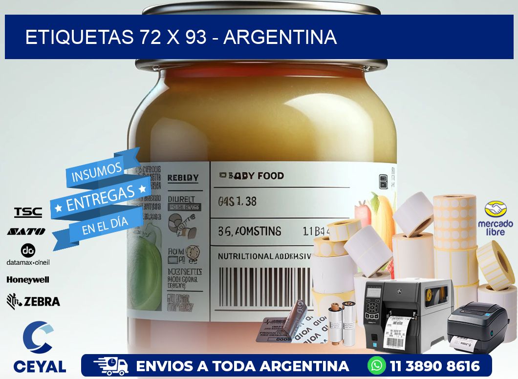ETIQUETAS 72 x 93 - ARGENTINA