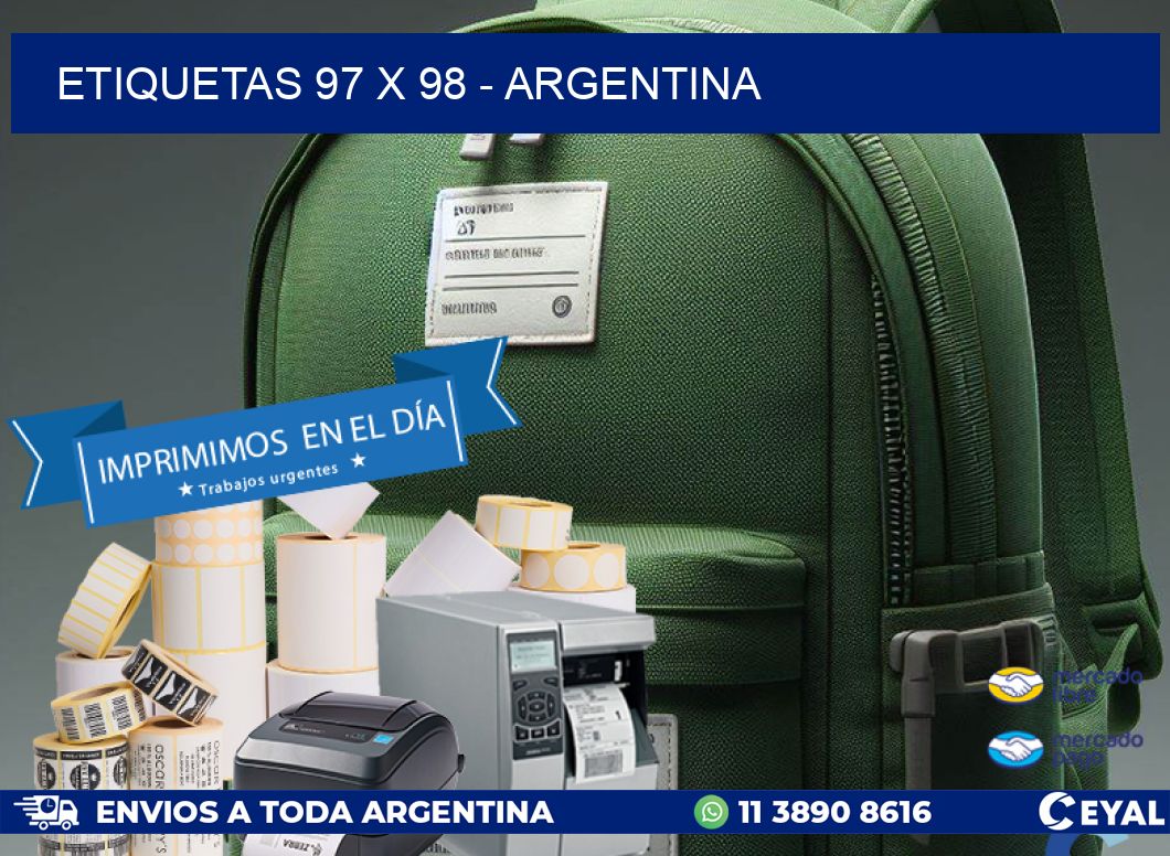 ETIQUETAS 97 x 98 - ARGENTINA