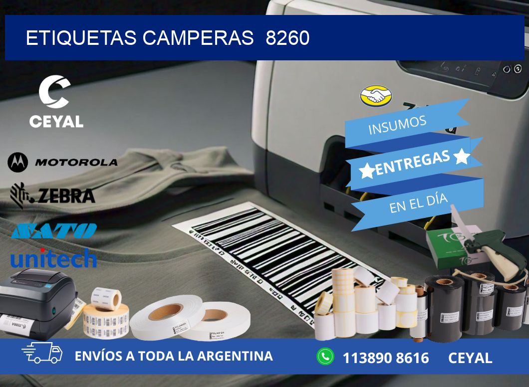 ETIQUETAS CAMPERAS  8260