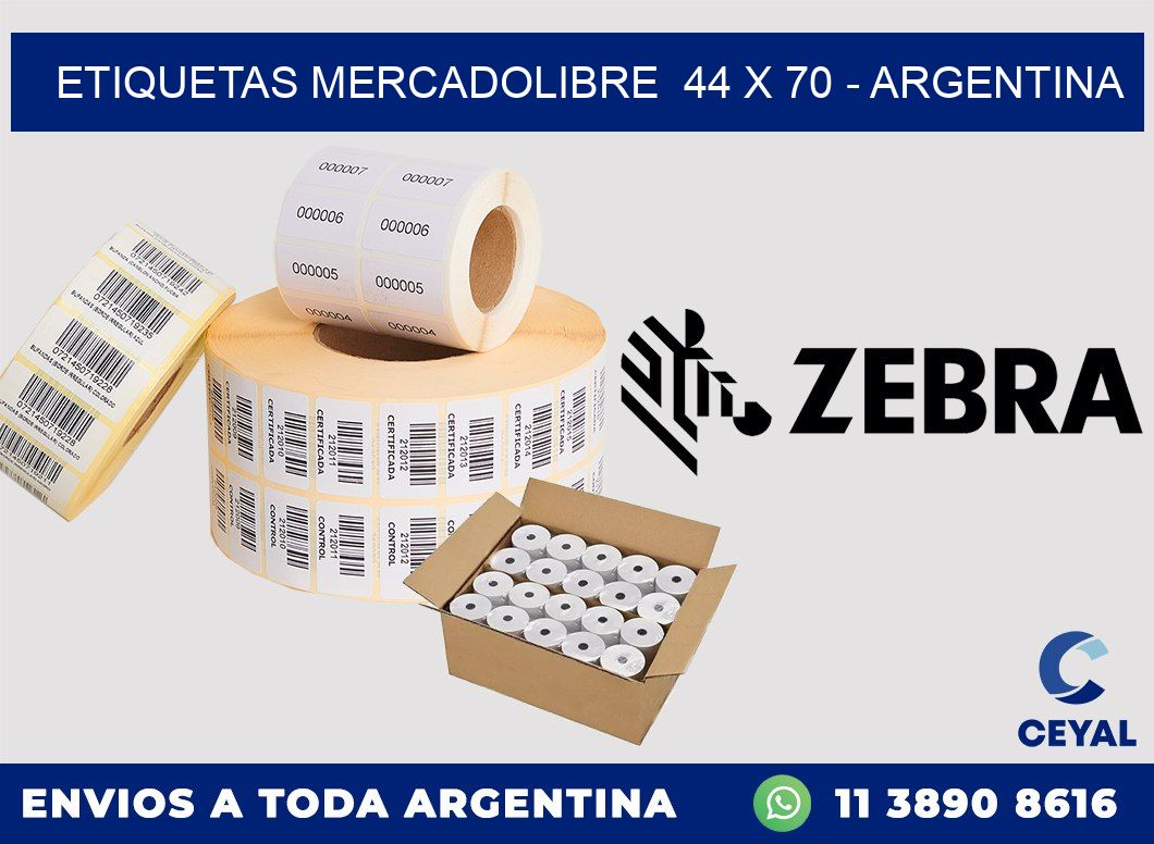 ETIQUETAS MERCADOLIBRE  44 x 70 – ARGENTINA