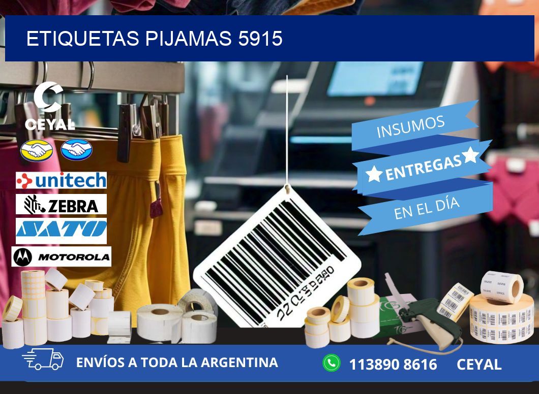 ETIQUETAS PIJAMAS 5915