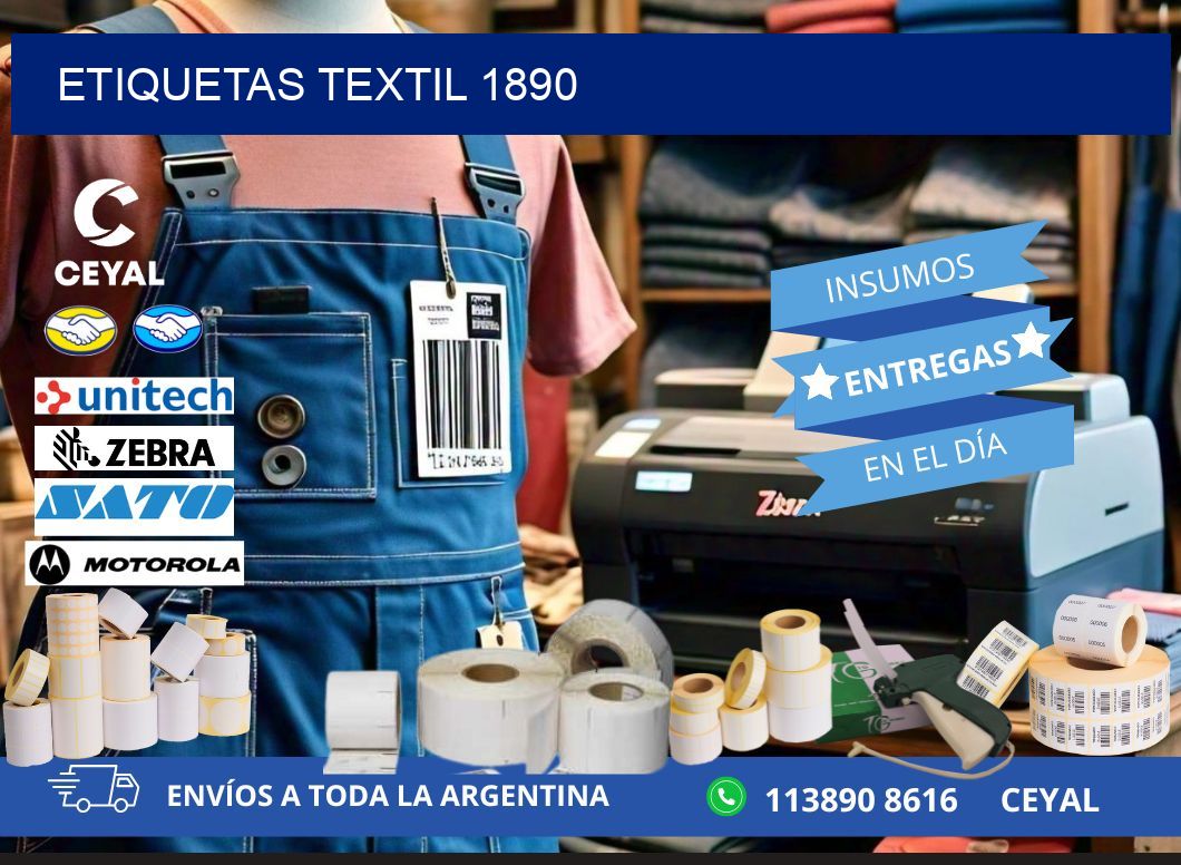 ETIQUETAS TEXTIL 1890