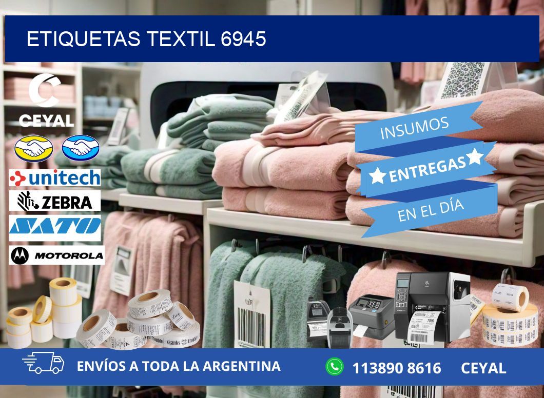 ETIQUETAS TEXTIL 6945