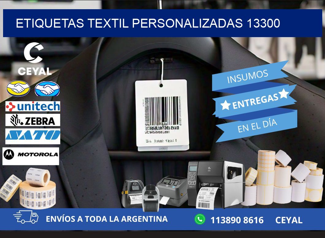ETIQUETAS TEXTIL PERSONALIZADAS 13300
