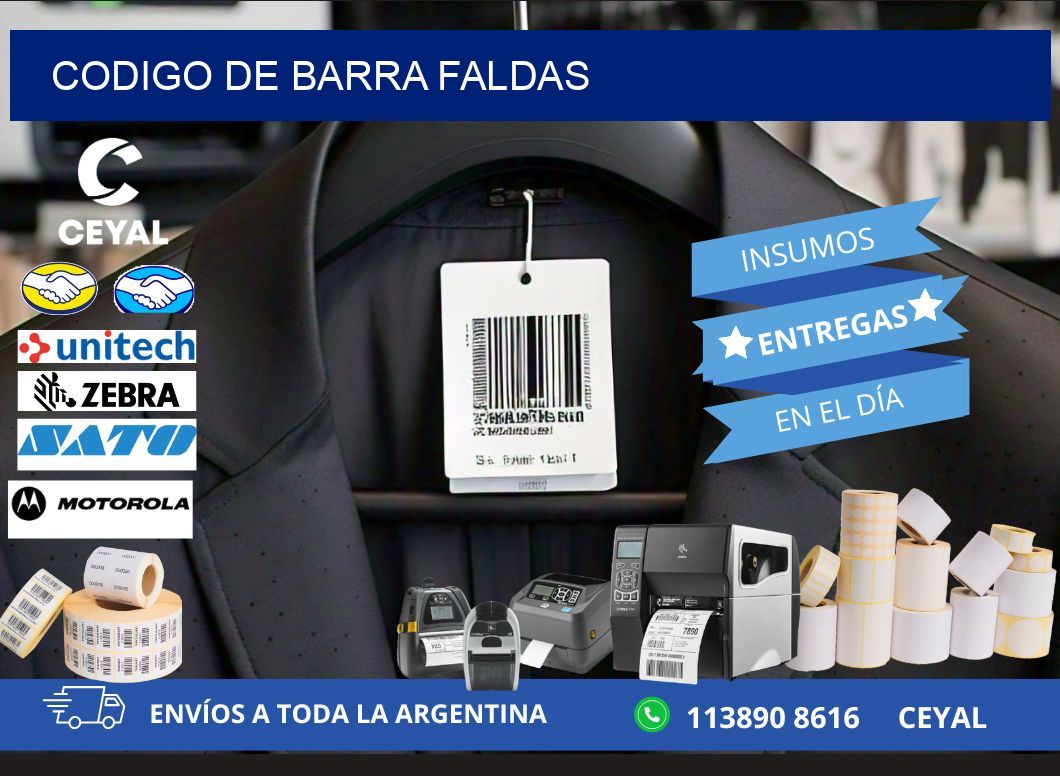 codigo de barra FALDAS