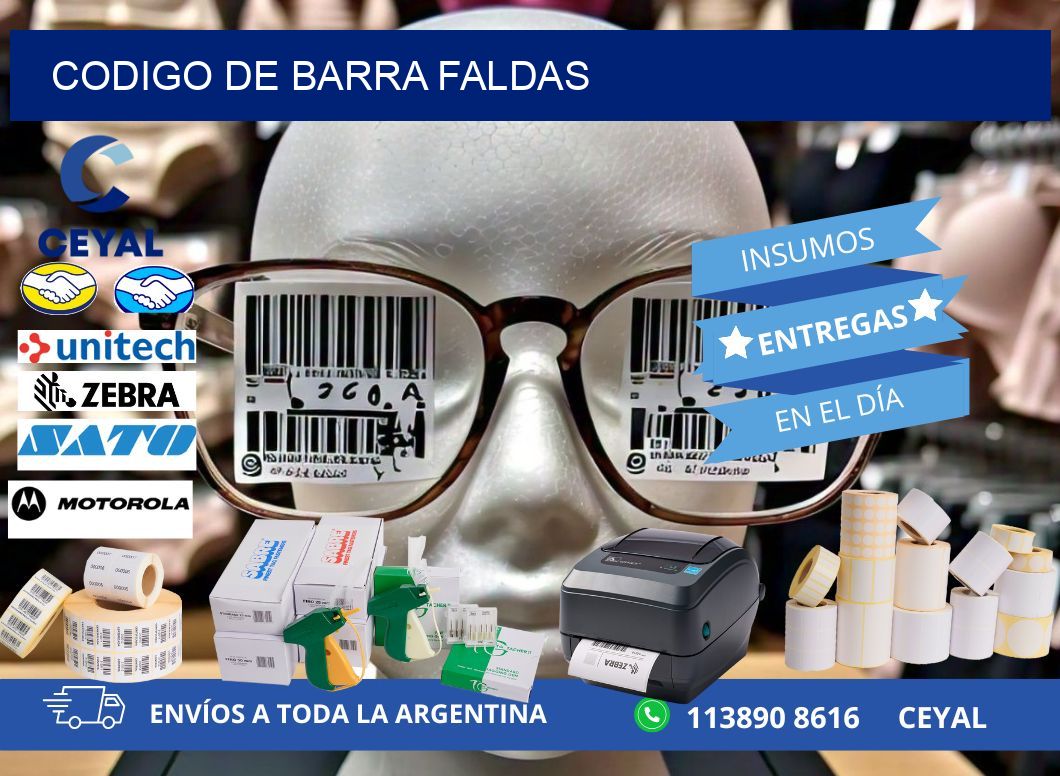 codigo de barra FALDAS