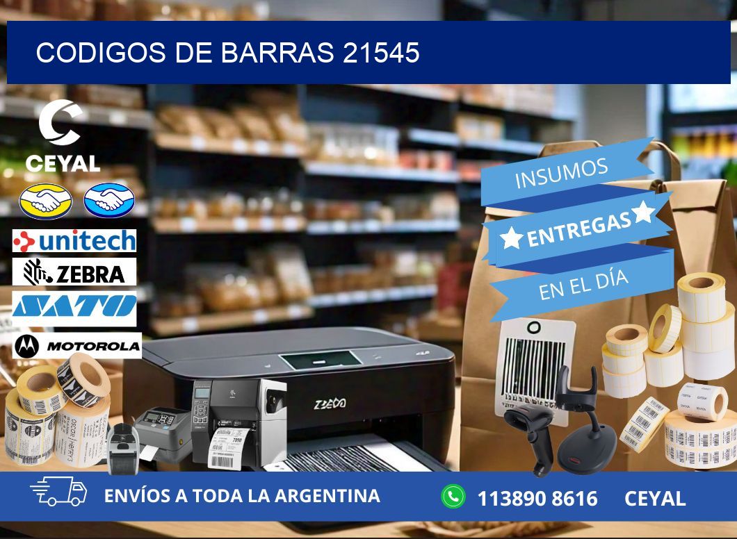 CODIGOS DE BARRAS 21545