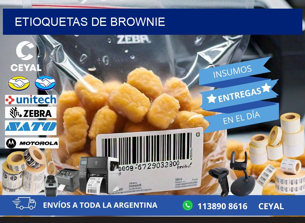 ETIOQUETAS DE BROWNIE