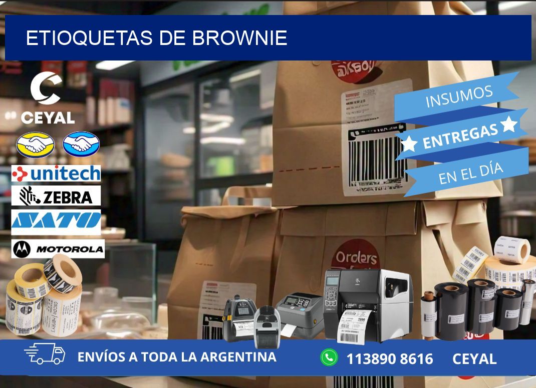 ETIOQUETAS DE BROWNIE