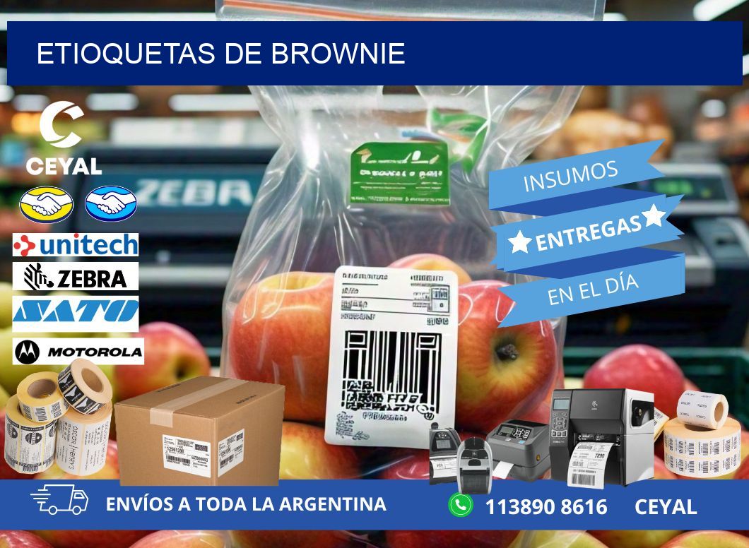 ETIOQUETAS DE BROWNIE