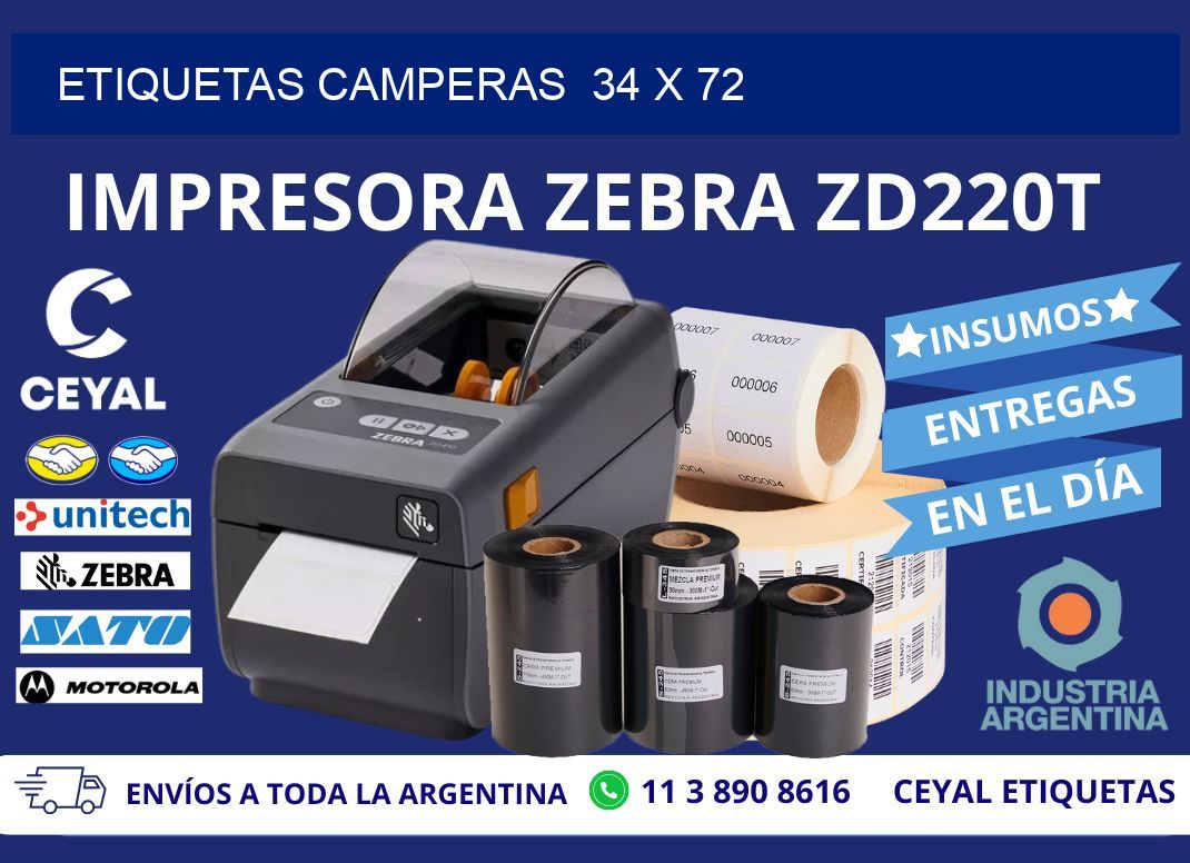ETIQUETAS CAMPERAS  34 x 72