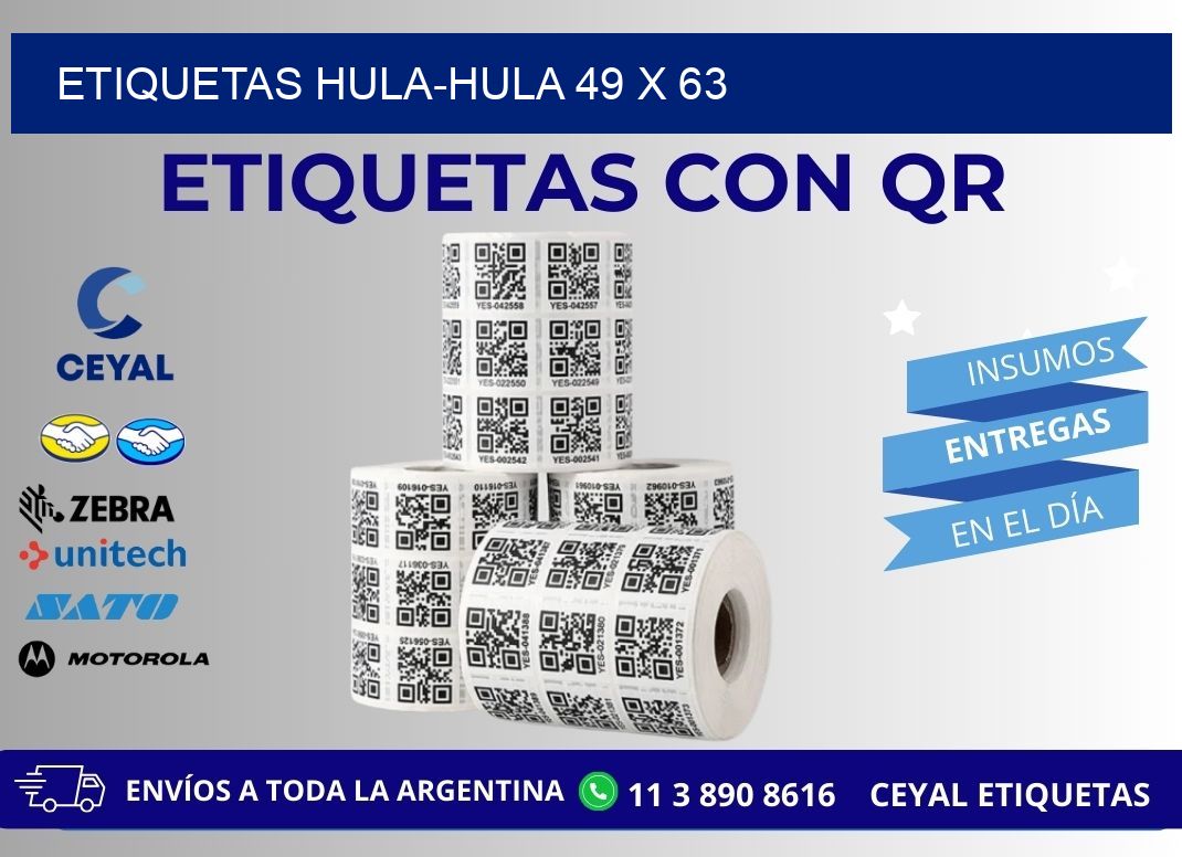 ETIQUETAS HULA-HULA 49 x 63