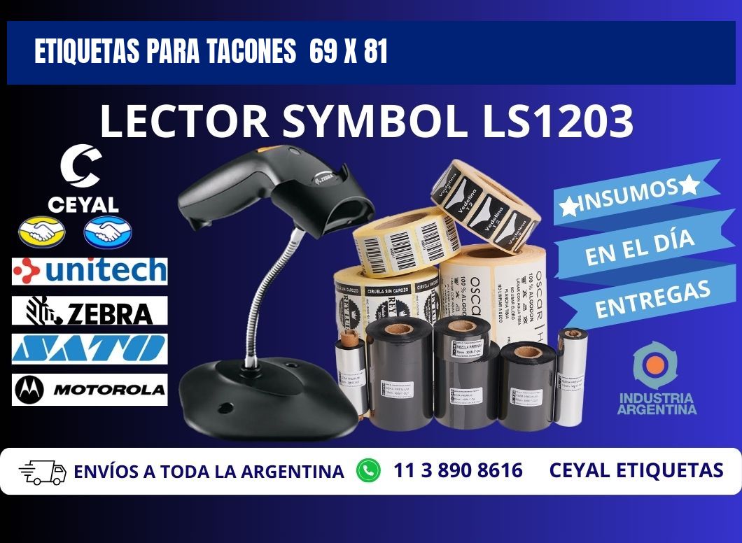 ETIQUETAS PARA TACONES  69 x 81