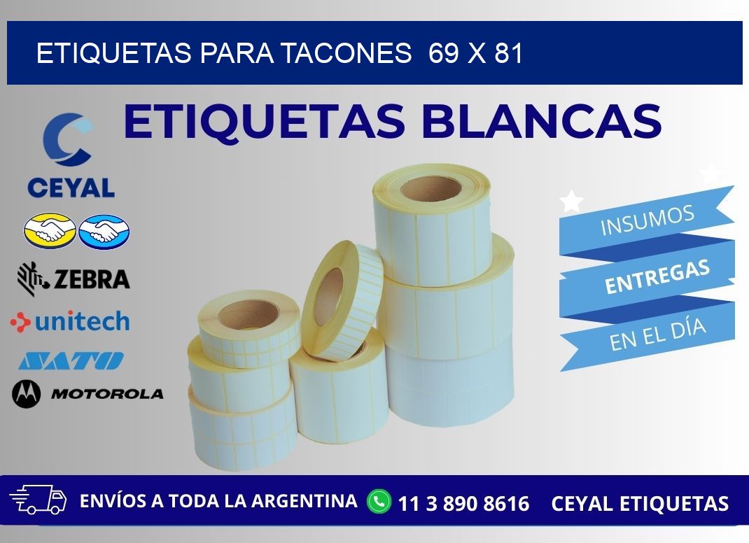 ETIQUETAS PARA TACONES  69 x 81