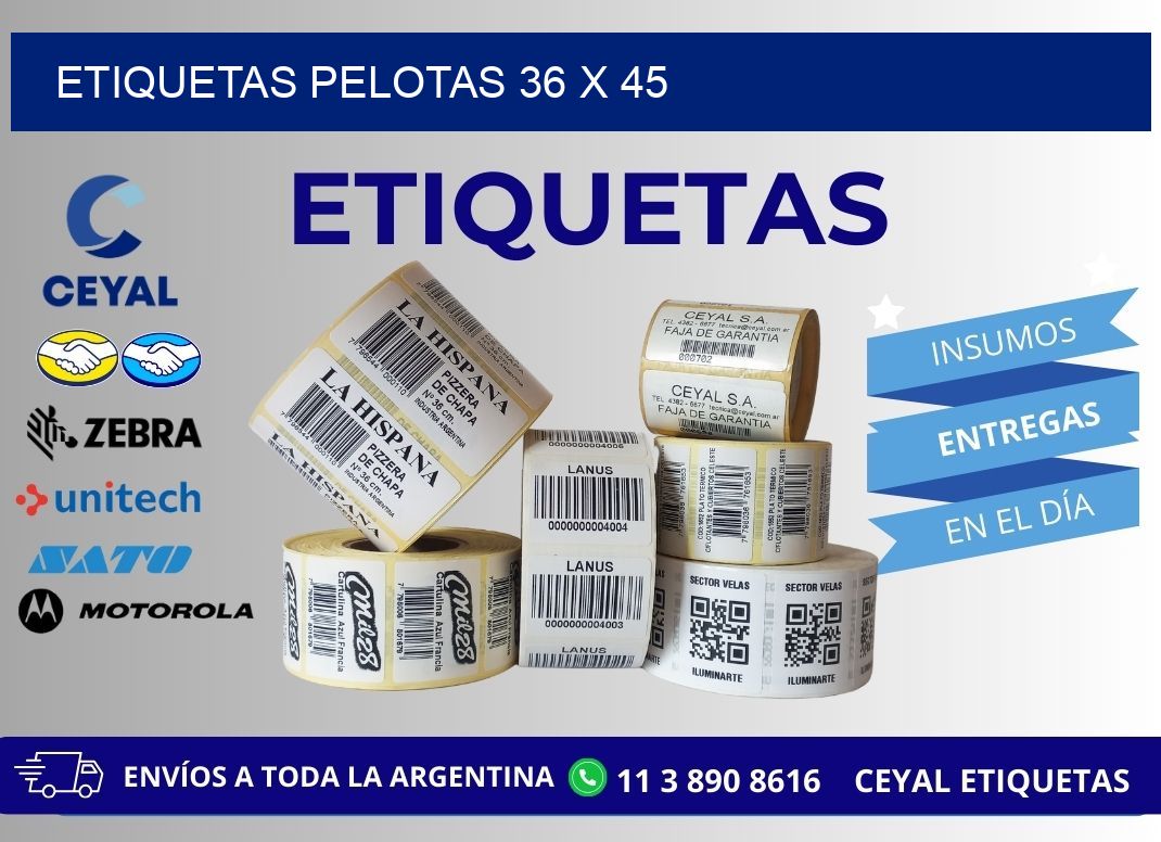 ETIQUETAS PELOTAS 36 x 45