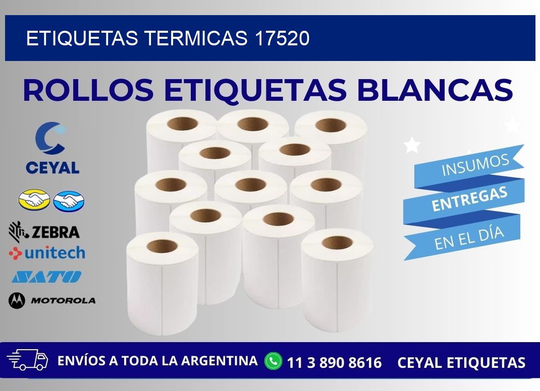 ETIQUETAS TERMICAS 17520