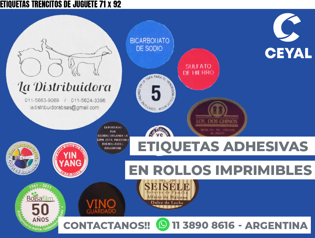 ETIQUETAS TRENCITOS DE JUGUETE 71 x 92