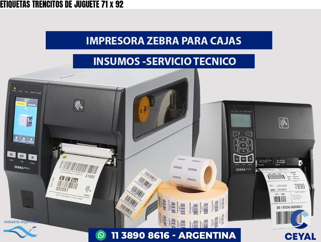 ETIQUETAS TRENCITOS DE JUGUETE 71 x 92