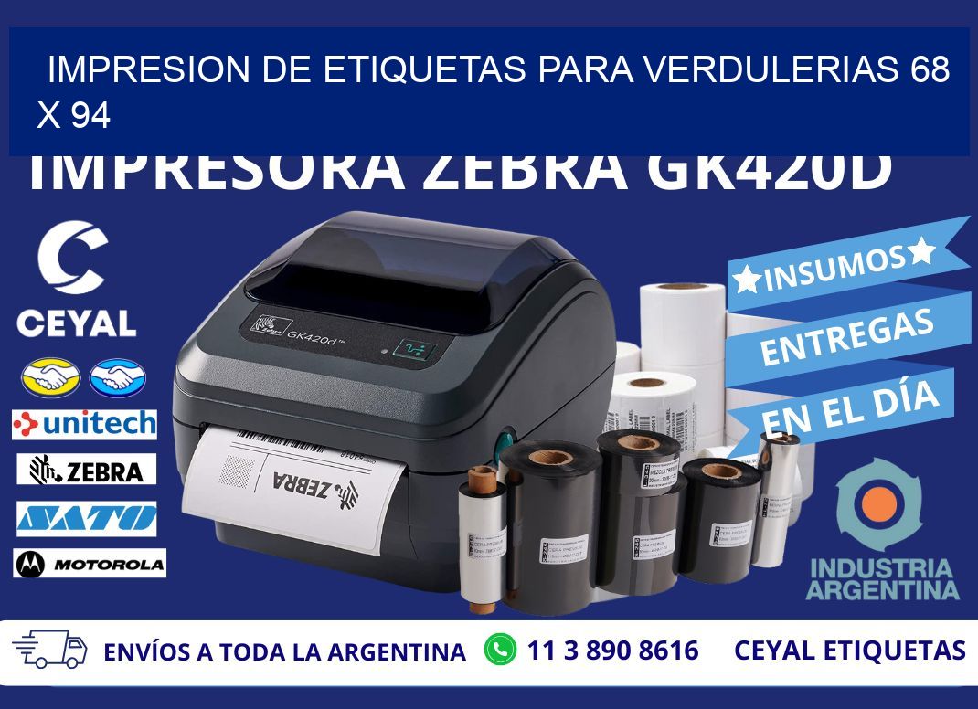 IMPRESION DE ETIQUETAS PARA VERDULERIAS 68 x 94