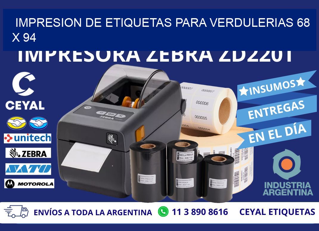 IMPRESION DE ETIQUETAS PARA VERDULERIAS 68 x 94