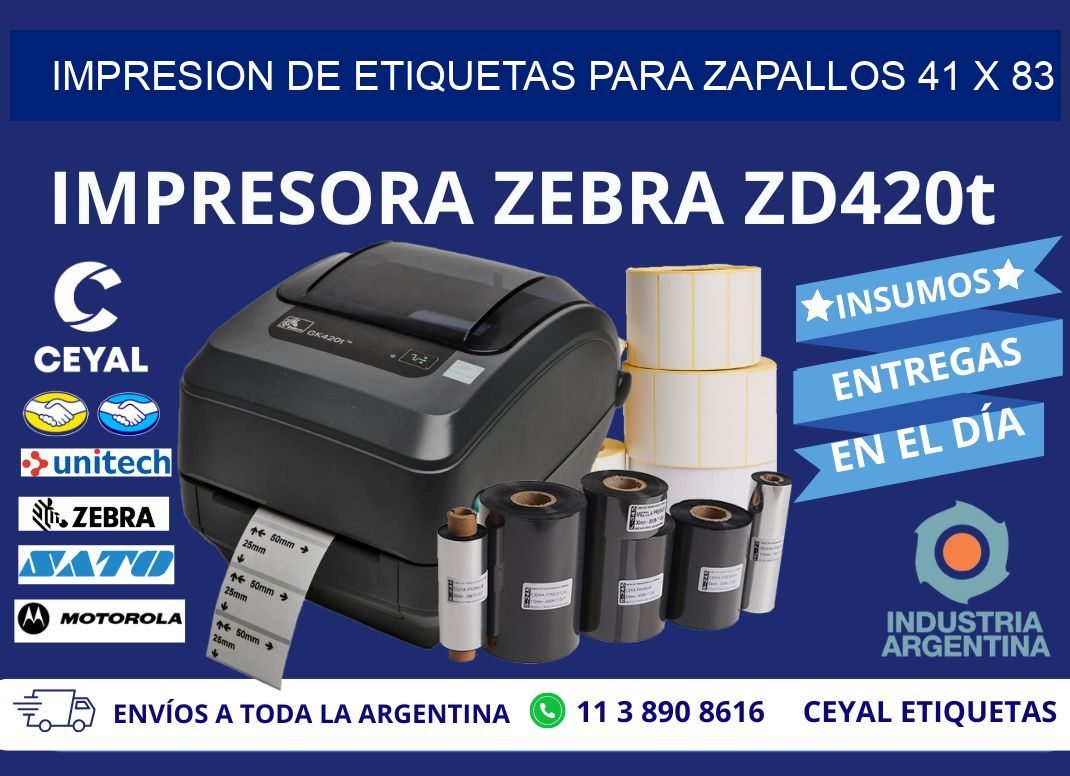 IMPRESION DE ETIQUETAS PARA ZAPALLOS 41 x 83