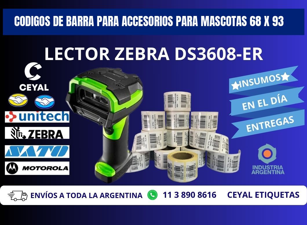 CODIGOS DE BARRA PARA ACCESORIOS PARA MASCOTAS 68 x 93