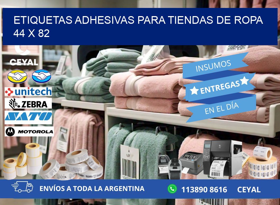 ETIQUETAS ADHESIVAS PARA TIENDAS DE ROPA  44 x 82