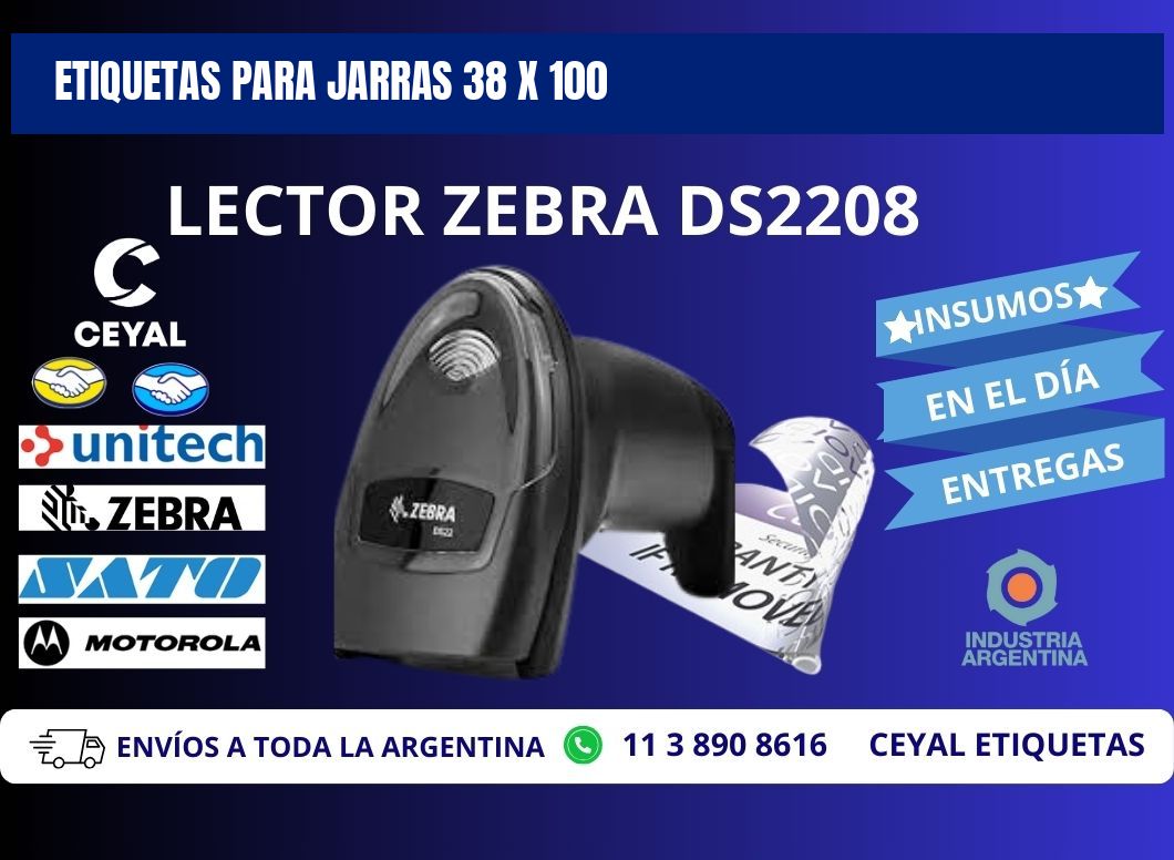 ETIQUETAS PARA JARRAS 38 x 100