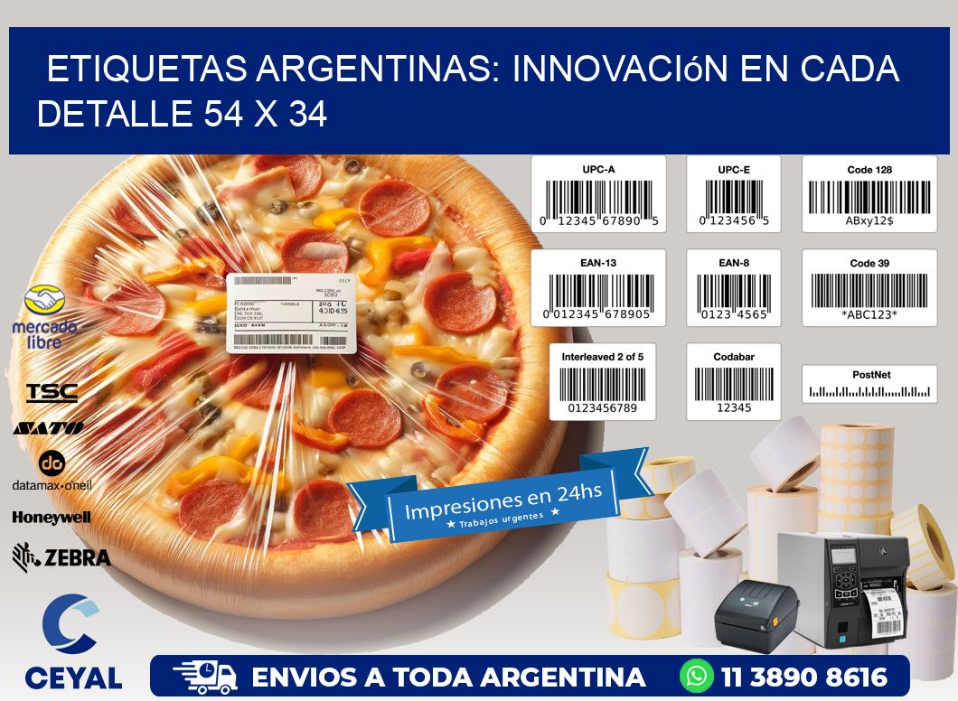 Etiquetas Argentinas: Innovación en Cada Detalle 54 x 34