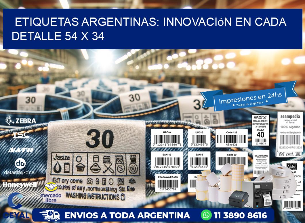 Etiquetas Argentinas: Innovación en Cada Detalle 54 x 34