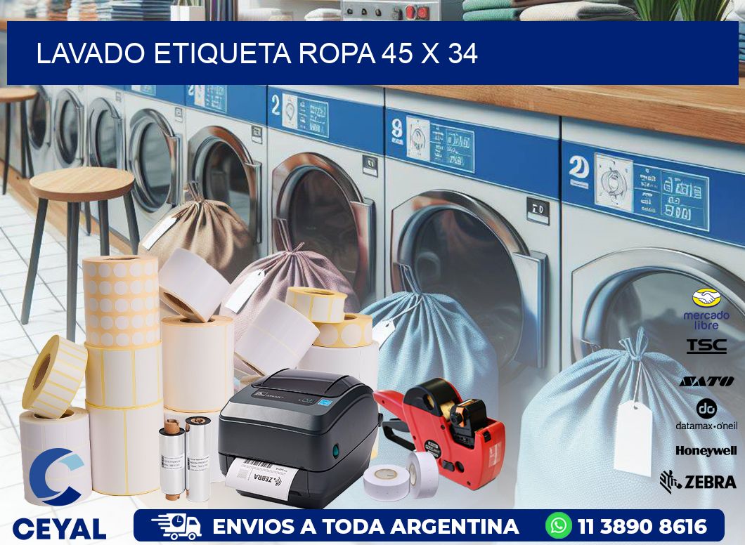 LAVADO ETIQUETA ROPA 45 x 34