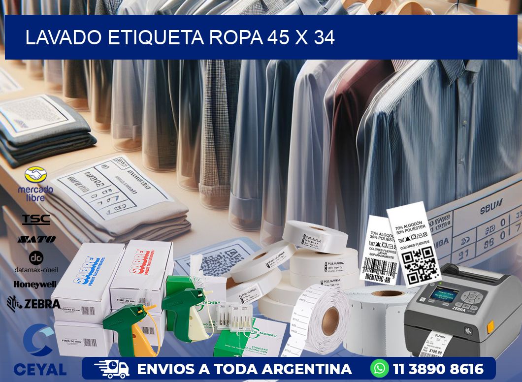 LAVADO ETIQUETA ROPA 45 x 34