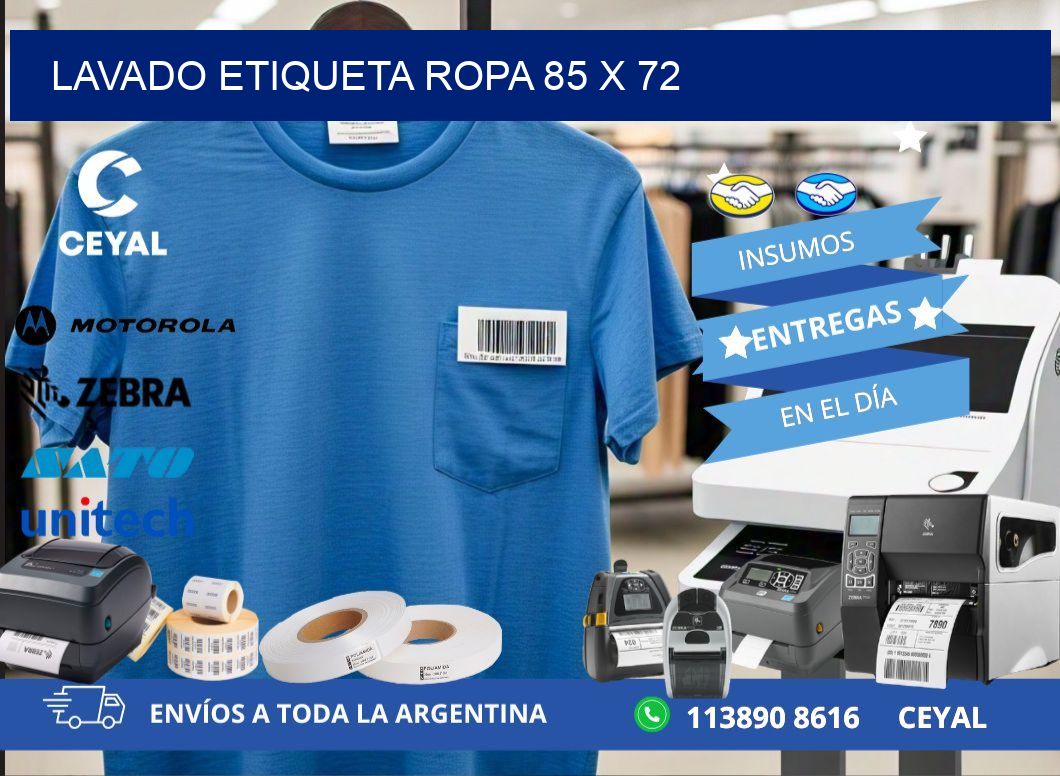 LAVADO ETIQUETA ROPA 85 x 72