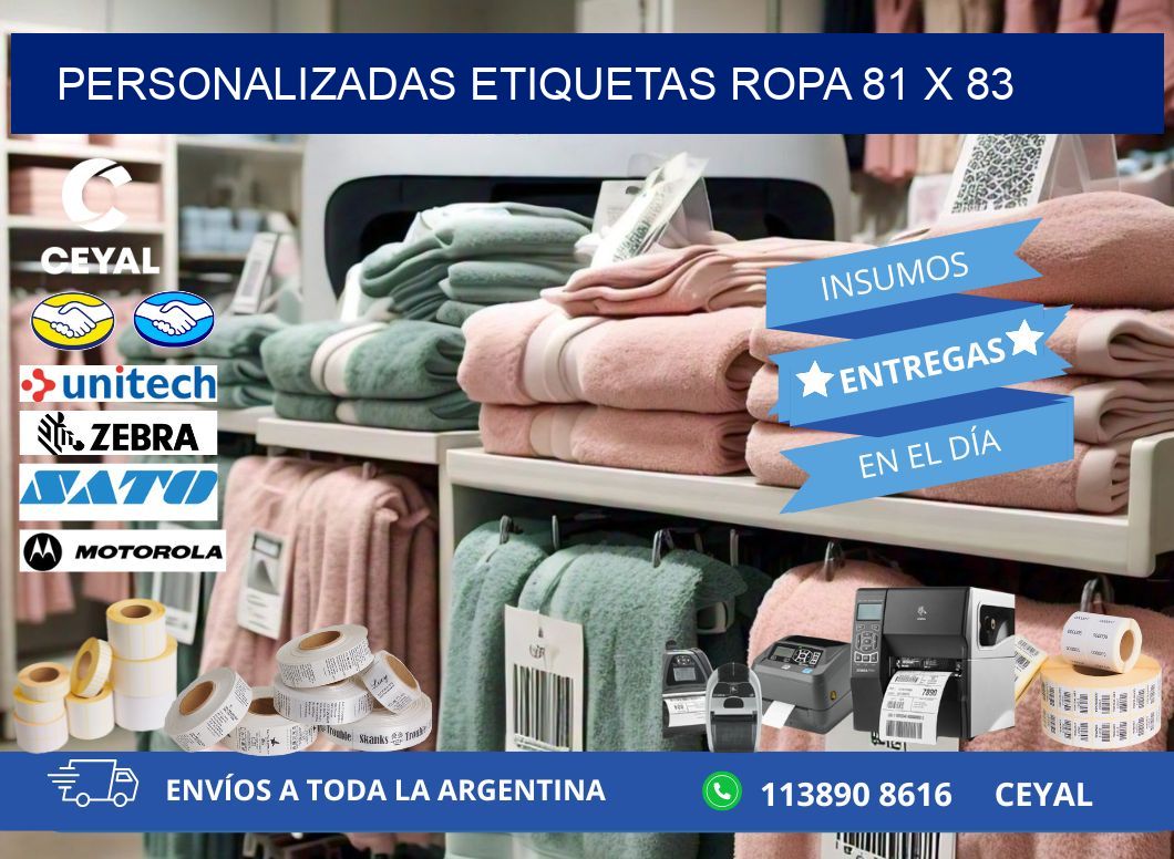 PERSONALIZADAS ETIQUETAS ROPA 81 x 83