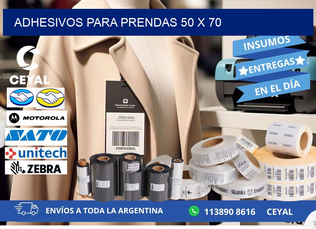 ADHESIVOS PARA PRENDAS 50 x 70