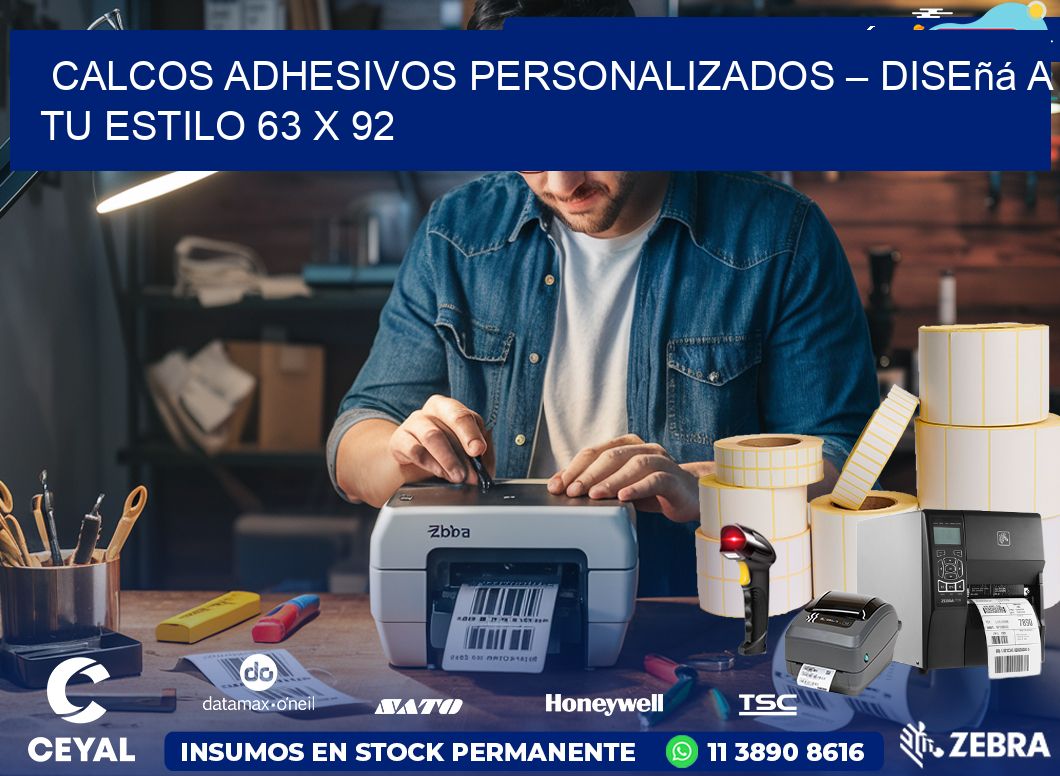 Calcos Adhesivos Personalizados – Diseñá a Tu Estilo 63 x 92