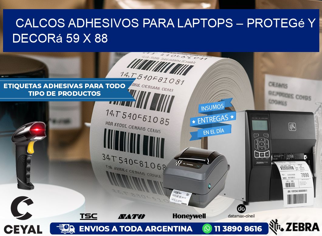 Calcos Adhesivos para Laptops – Protegé y Decorá 59 x 88