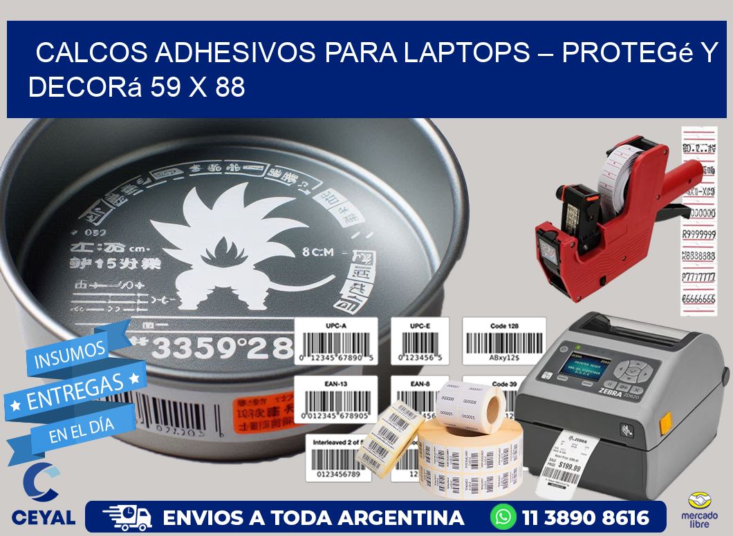 Calcos Adhesivos para Laptops – Protegé y Decorá 59 x 88